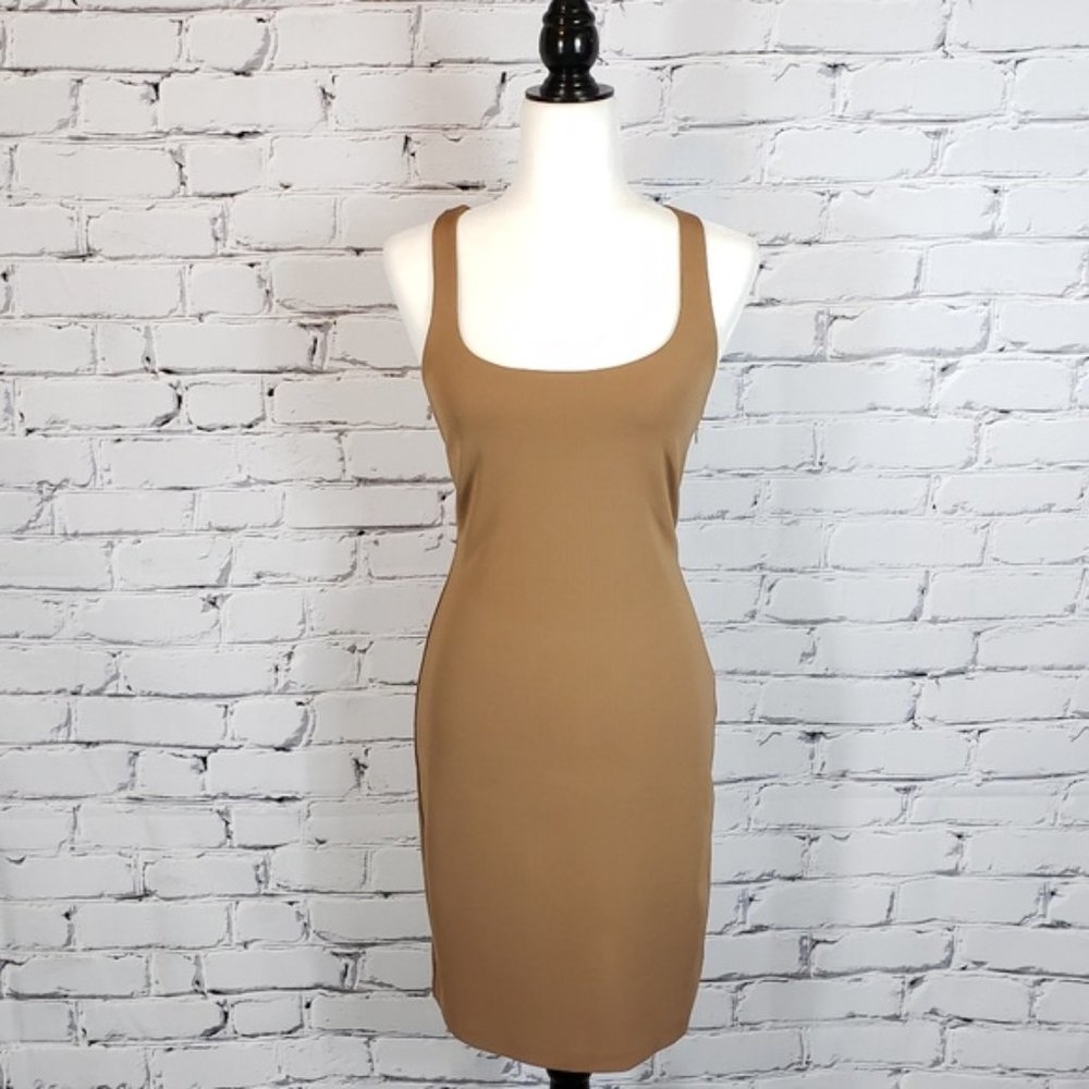 Dsquared2 Brown Fitted Racerback Dress